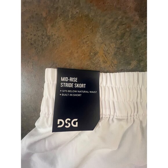 Womens DSG Pure White Mid-Rise Stride Skort -‎ X Large - Picture 3 of 9
